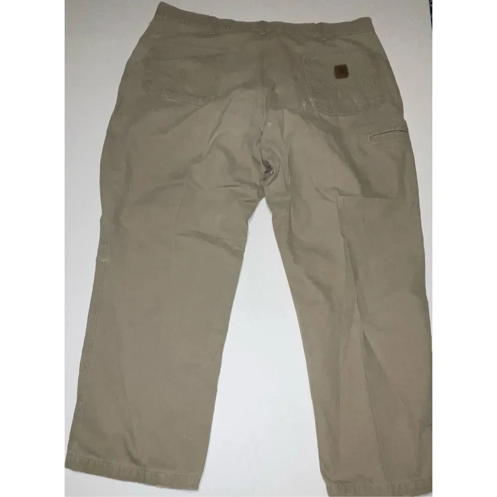 Carhartt Jeans Mens‎ 42X30 Dungaree Fit Cargo Vintage Tan 5 Pocket A27